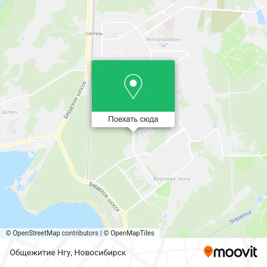 Карта Общежитие Нгу