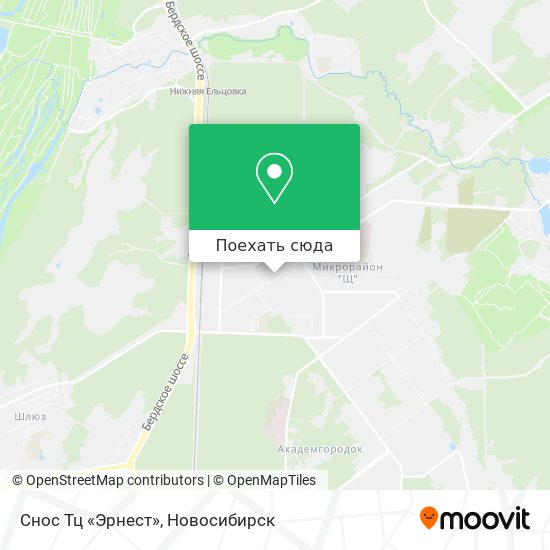 Карта Снос Тц «Эрнест»