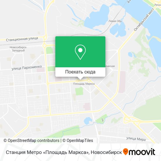 Карта Станция Метро «Площадь Маркса»