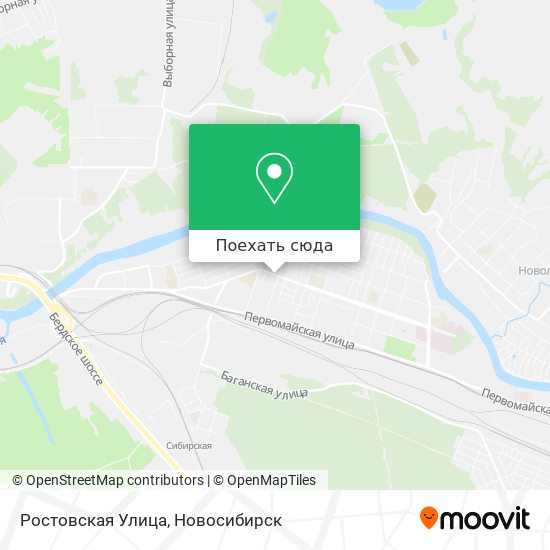 Карта Ростовская Улица