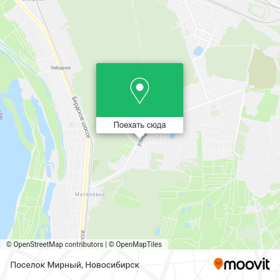 Карта Поселок Мирный