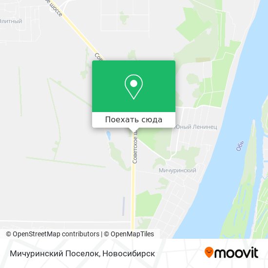 Карта Мичуринский Поселок