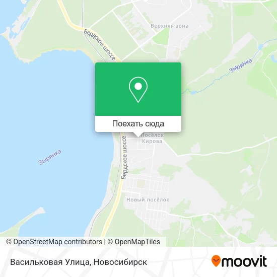 Карта Васильковая Улица