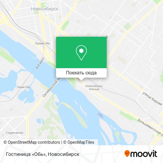 Карта Гостиница «Обь»