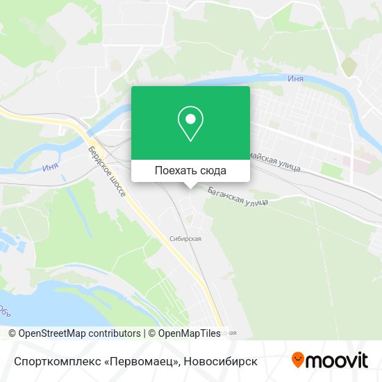 Карта Спорткомплекс «Первомаец»