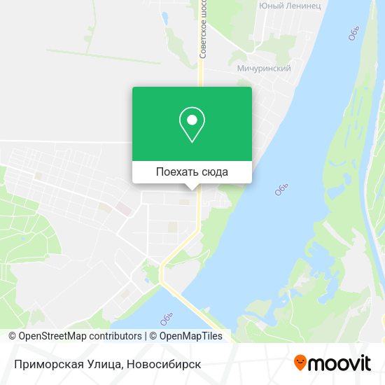 Карта Приморская Улица