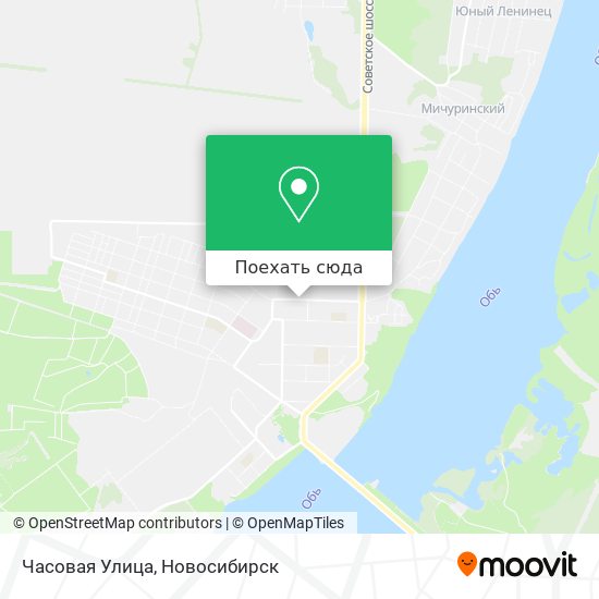 Карта Часовая Улица