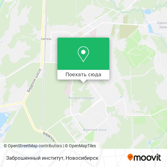 Карта Заброшенный институт