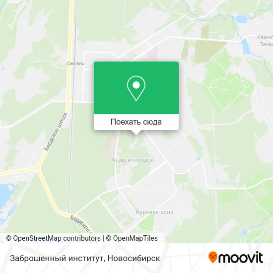 Карта Заброшенный институт