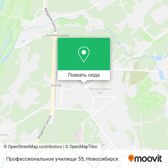 Карта Профессиональное училище 55