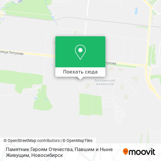 Карта Памятник Героям Отечества, Павшим и Ныне Живущим