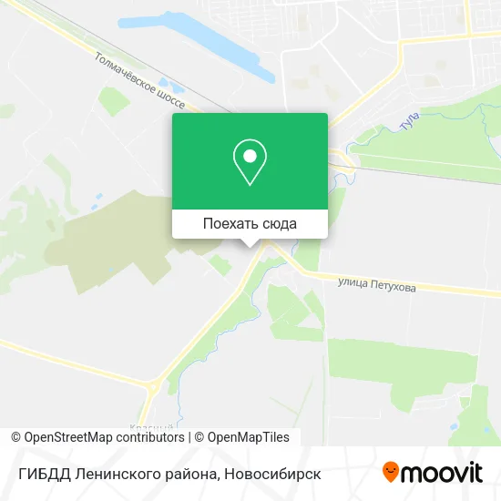 Карта ГИБДД Ленинского района
