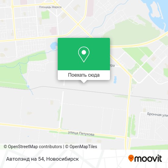 Карта Автолэнд на 54