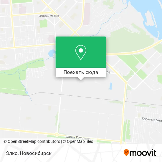 Карта Элко