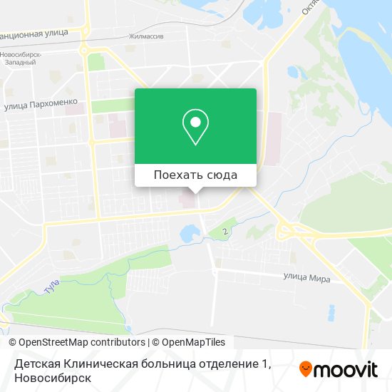 Карта Детская Клиническая больница отделение 1