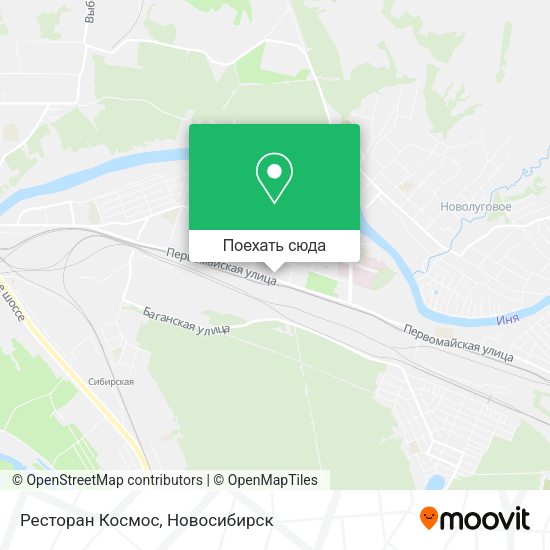Карта Ресторан Космос