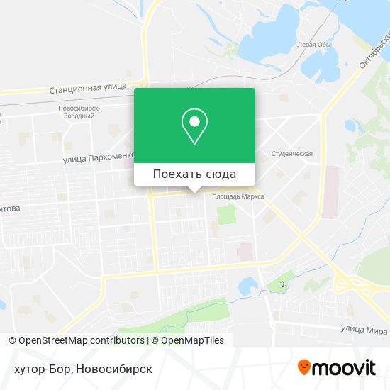 Карта хутор-Бор