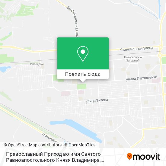 Карта Православный Приход во имя Святого Равноапостольного Князя Владимира