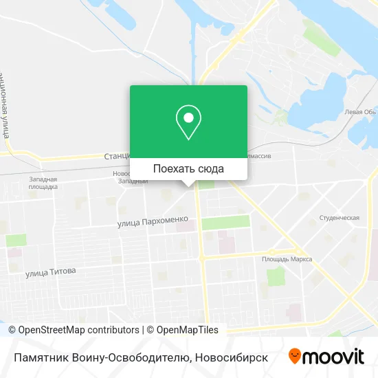 Карта Памятник Воину-Освободителю