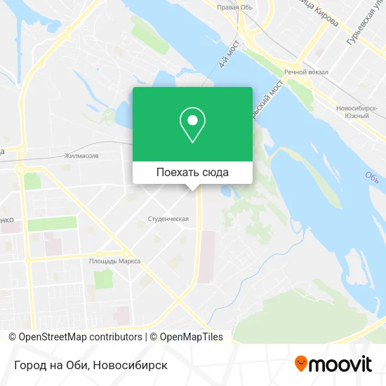 Карта Город на Оби