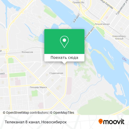 Карта Телеканал 8 канал