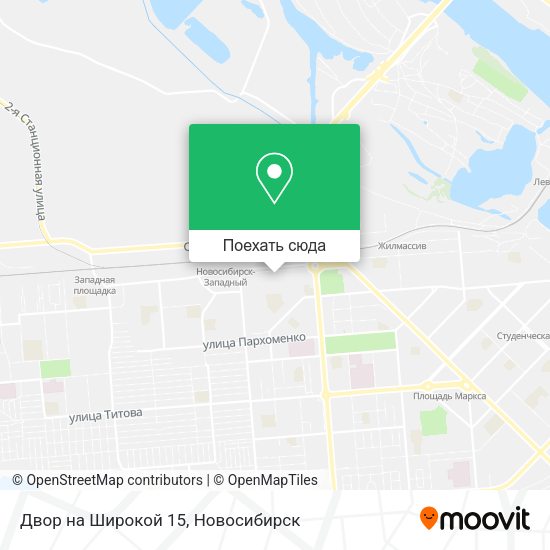 Карта Двор на Широкой 15