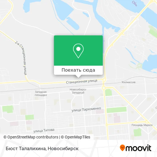 Карта Бюст Талалихина