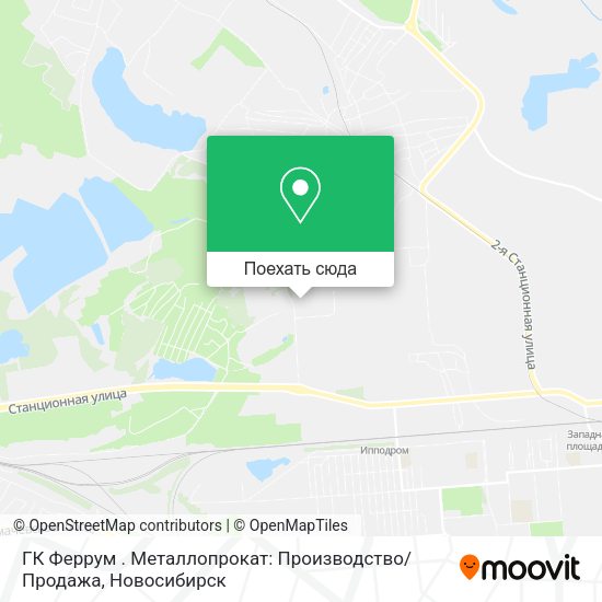 Карта ГК Феррум . Металлопрокат: Производство / Продажа