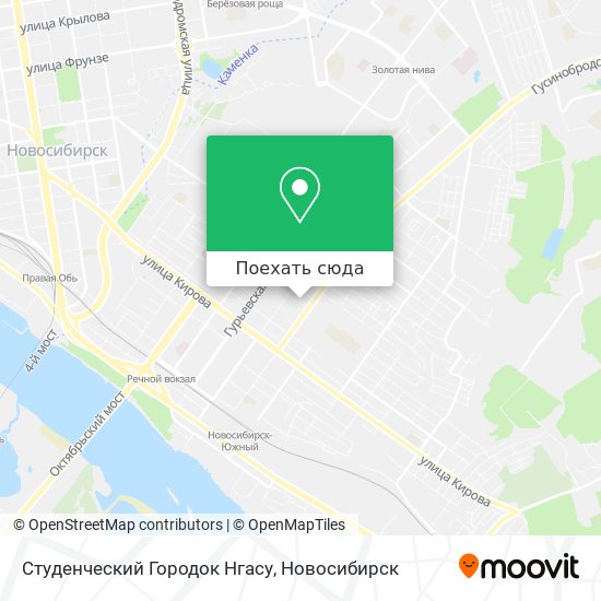 Карта Студенческий Городок Нгасу