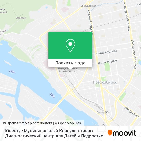 Карта Ювентус Муниципальный Консультативно-Диагностический центр для Детей и Подростков