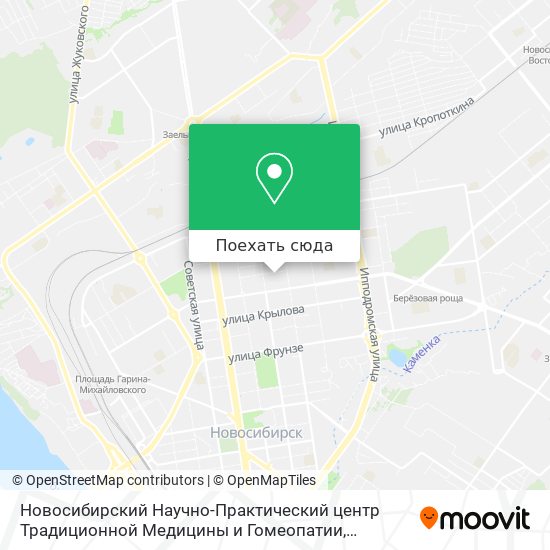 Карта Новосибирский Научно-Практический центр Традиционной Медицины и Гомеопатии