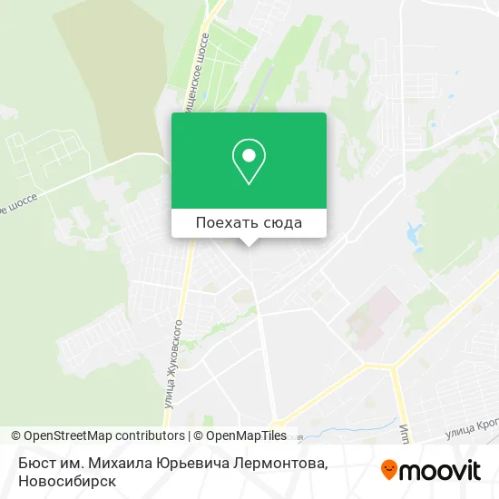 Карта Бюст им. Михаила Юрьевича Лермонтова