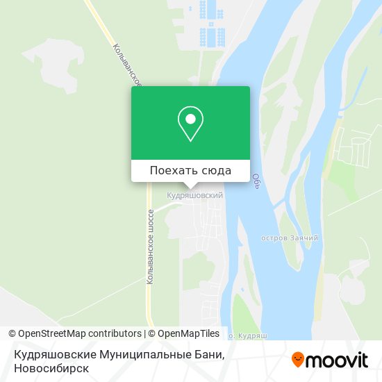 Карта Кудряшовские Муниципальные Бани