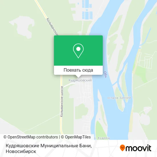 Карта Кудряшовские Муниципальные Бани