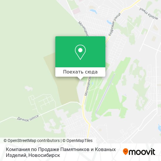 Карта Компания по Продаже Памятников и Кованых Изделий