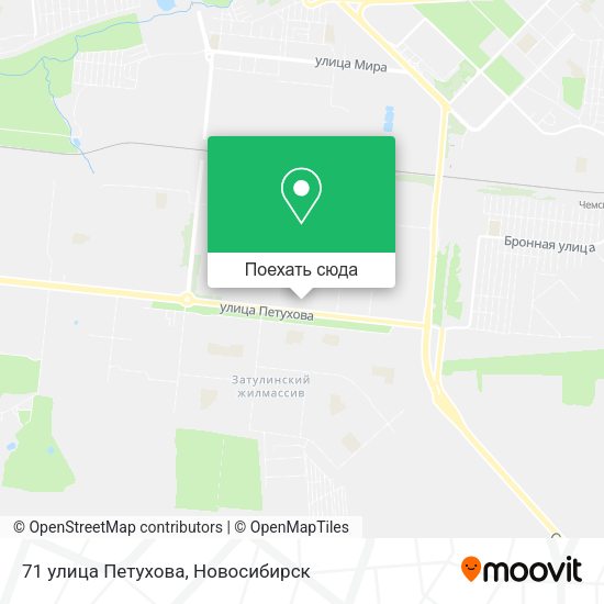 Карта 71 улица Петухова