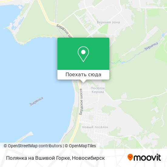 Карта Полянка на Вшивой Горке