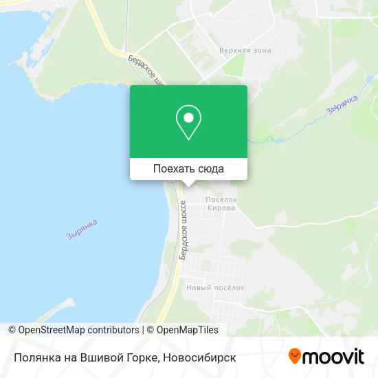 Карта Полянка на Вшивой Горке