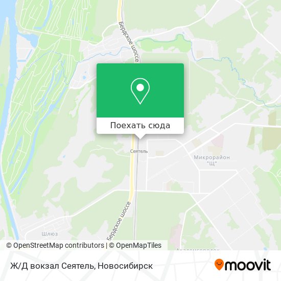 Карта Ж/Д вокзал Сеятель