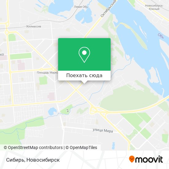 Карта Сибирь