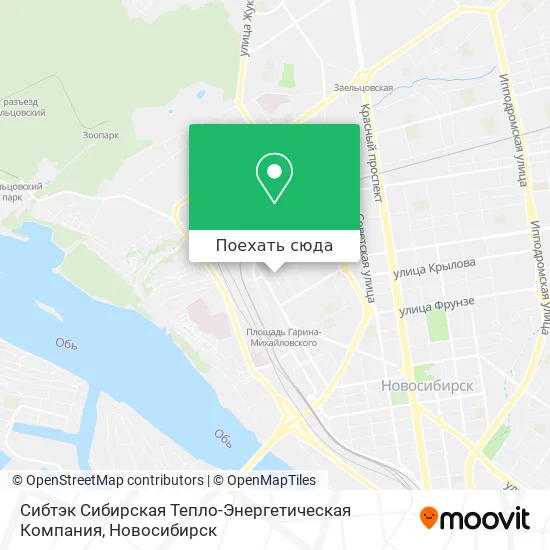 Карта Сибтэк Сибирская Тепло-Энергетическая Компания