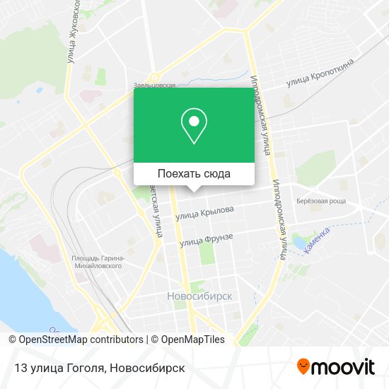 Карта 13 улица Гоголя