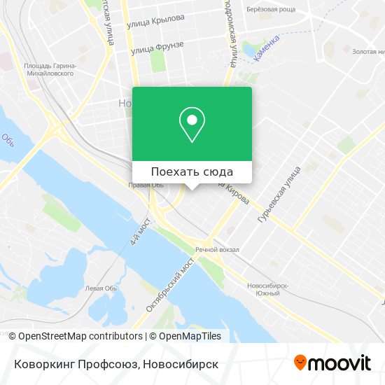 Карта Коворкинг Профсоюз