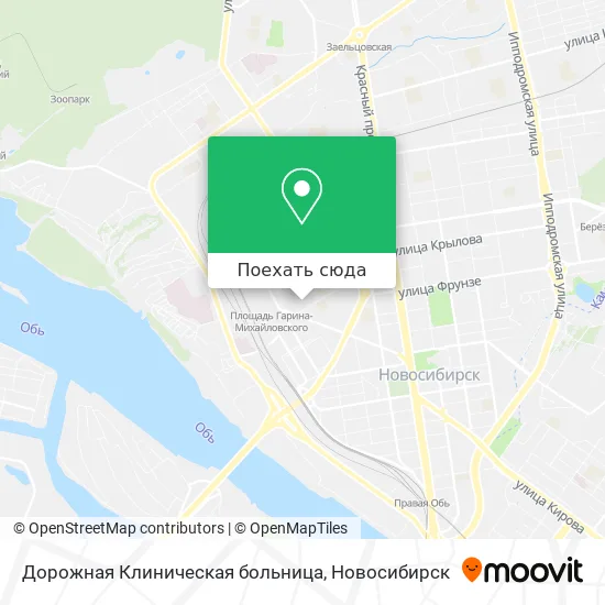 Карта Дорожная Клиническая больница