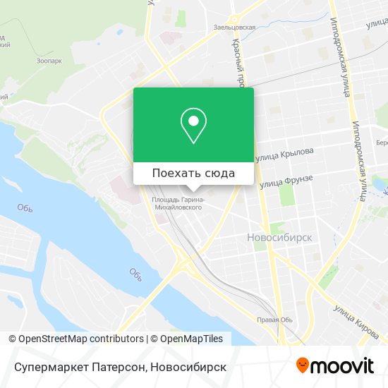 Карта Супермаркет Патерсон