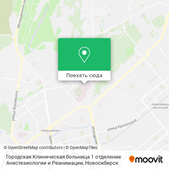 Карта Городская Клиническая больница 1 отделение Анестезиологии и Реанимации