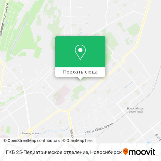 Карта ГКБ 25-Педиатрическое отделение