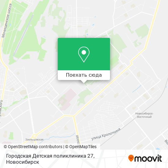 Карта Городская Детская поликлиника 27