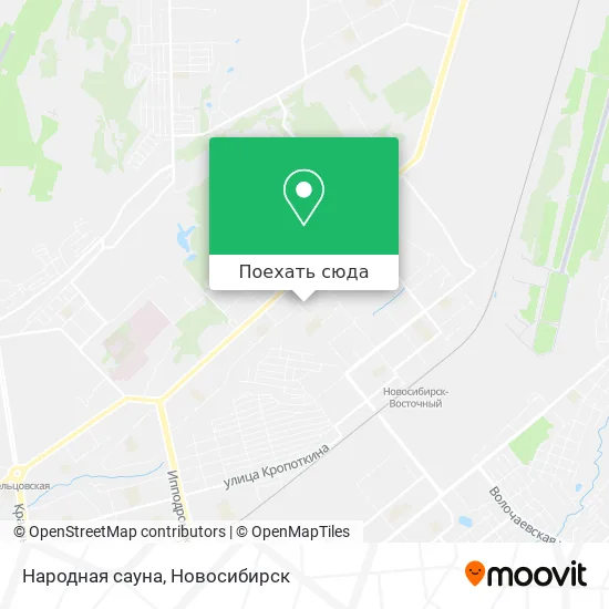 Карта Народная сауна