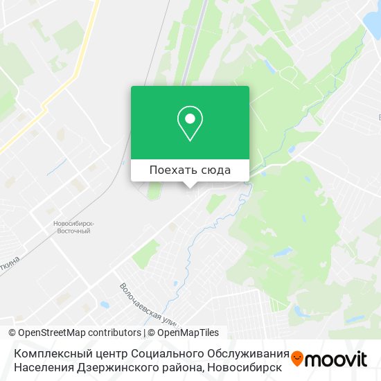 Карта Комплексный центр Социального Обслуживания Населения Дзержинского района